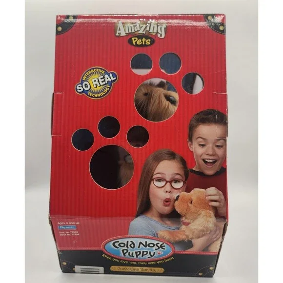 Playmates Amazing Pets Cold Nose Puppy Yorkshire Terrier Open Box Barks Wag Tail - Picture 10 of 16
